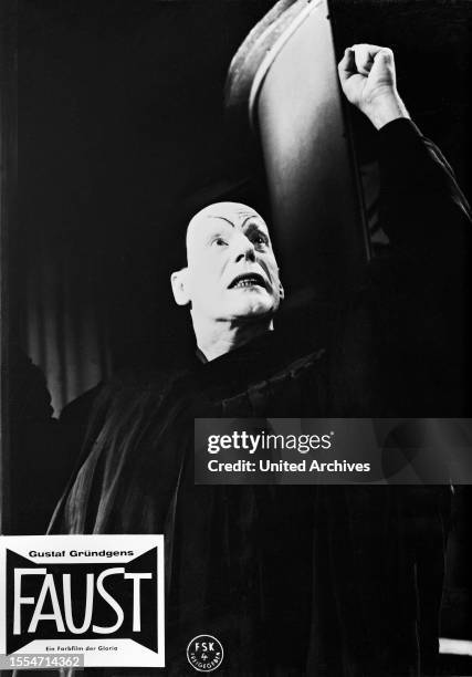 Aushangfoto zum Film Faust, Spielfilm nach dem Stück von Johann Wolfgang von Goethe, Deutschland 1960, Regie: Peter Gorski, Darsteller: Gustaf...