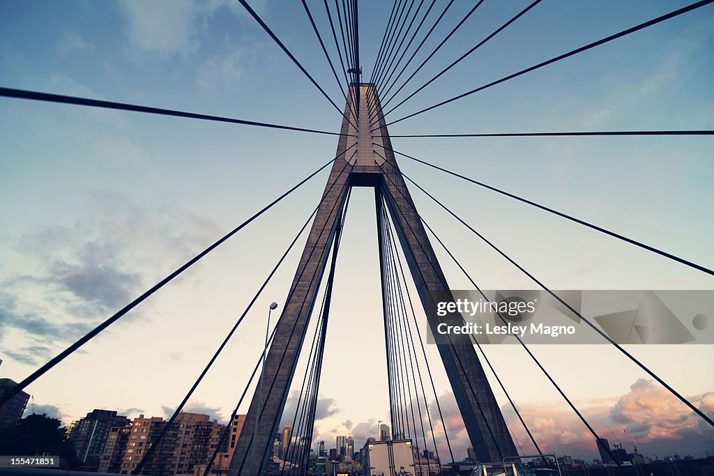 Anzac suspension bridge in Sydney