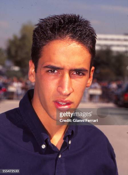 Raul Gonzalez, soccer player of Real Madrid and of the Spanish National team, 1996 Madrid, Castilla La Mancha, Spain. .