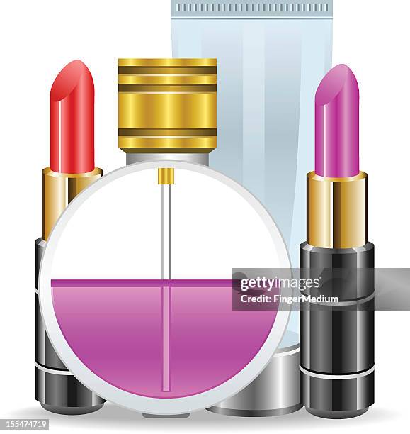 cosmetics - cologne bottle stock illustrations