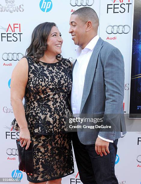 Personality Jo Frost and Darrin Jackson arrive at the gala screening of "Rise Of The Guardians" during the 2012 AFI FEST at Grauman's Chinese Theatre...