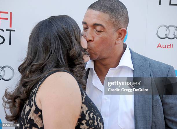 Personality Jo Frost and Darrin Jackson arrive at the gala screening of "Rise Of The Guardians" during the 2012 AFI FEST at Grauman's Chinese Theatre...