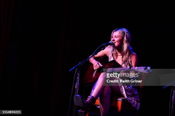 Georgia Webster performs during CMT Next Women of Country at City Winery Nashville on July 18, 2023 in Nashville, Tennessee.
