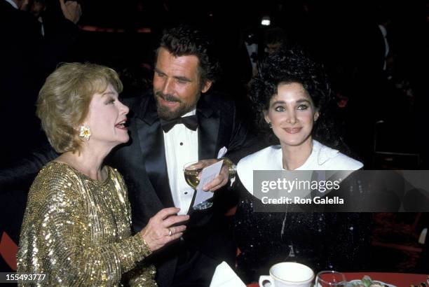 Anne Baxter, James Brolin and Connie Sellecca during Anne Baxter File Photos by Galella, United States.