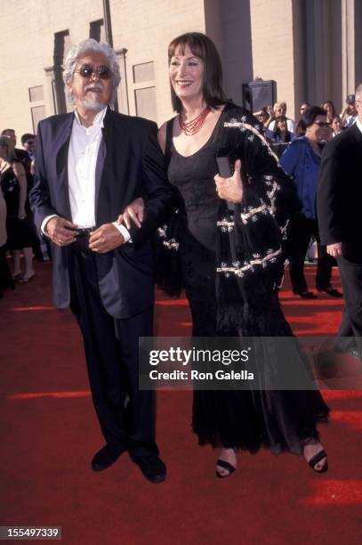 Robert Graham and Anjelica Huston during The 8th Annual Screen Actors Guild Awards - Arrivals at Shrine Exposition Center in Los Angeles, California,...