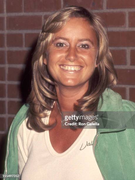 Actress Susan George on May 19, 1977 dines at La Scala Restaurant in Beverly Hills, California.