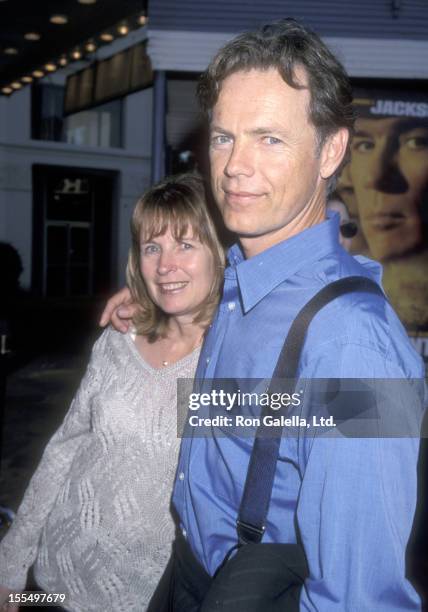 Actor Bruce Greenwood and wife Susan Devlin attend the Rules of Engagement Westwood Premiere on April 2, 2000 at Mann Village Theatre in Westwood,...