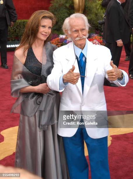 Patrick Cranshaw and guest during The 76th Annual Academy Awards