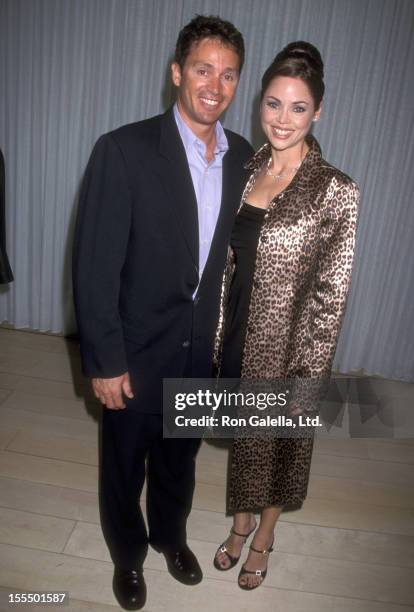 Athlete Mitch Gaylord and wife Deborah Driggs attend the Engagement Party for Liza Minnelli and David Gest on February 21, 2002 at Le Mondrian Hotel...