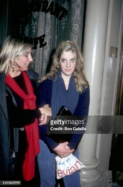 Shirley Watts and Seraphina Watts during Rolling Stones File Photos, 1960s-1990s in London, New York, United States.