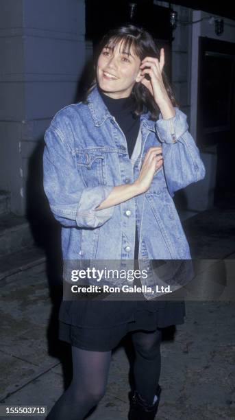 Actress Linda Fiorentino attends Tibet House Benefit on May 25, 1988 at Indochine Restaurant in New York City.