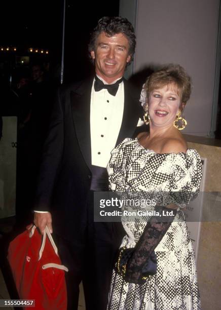 Actor Patrick Duffy and wife Carlyn Rosser attend the Second Annual Fire and Ice Ball on December 4, 1991 at Beverly Hilton Hotel in Beverly Hills,...