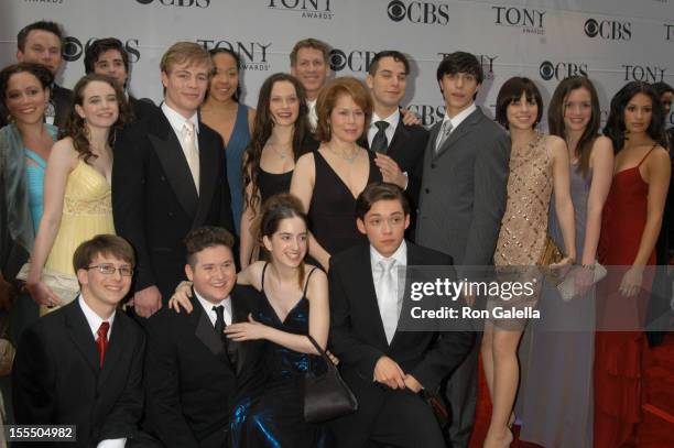 Cast of Spring Awakening during 61st Annual Tony Awards - Arrivals at Radio City Music Hall in New York City, New York, United States.