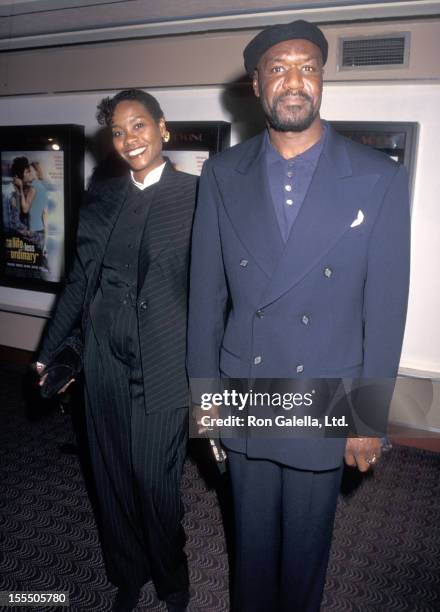 Actor Delroy Lindo and wife Neshormeh Lindo attend A Life Less Ordinary New York City Premiere on October 3, 1997 at Village East Cinemas in New York...