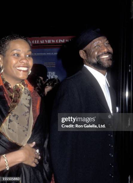 Actor Delroy Lindo and wife Neshormeh Lindo attend The Cider House Rules New York City Premiere on November 14, 1999 at Ziegfeld Theater in New York...