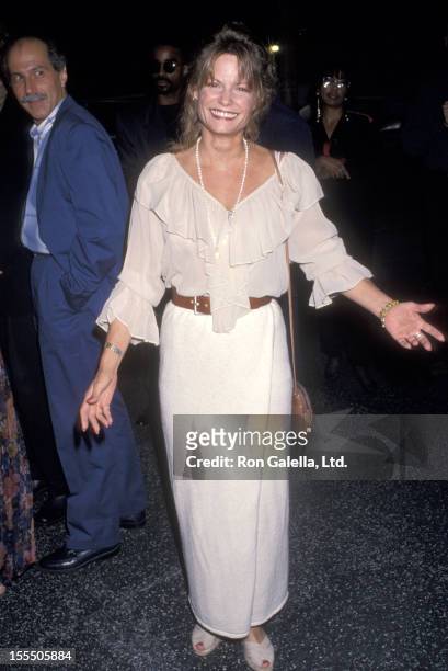 Actress Kay Lenz attends the Five Guys Named Moe Opening Night Performance on July 15, 1993 at James A. Doolittle Theatre in Hollywood, California.