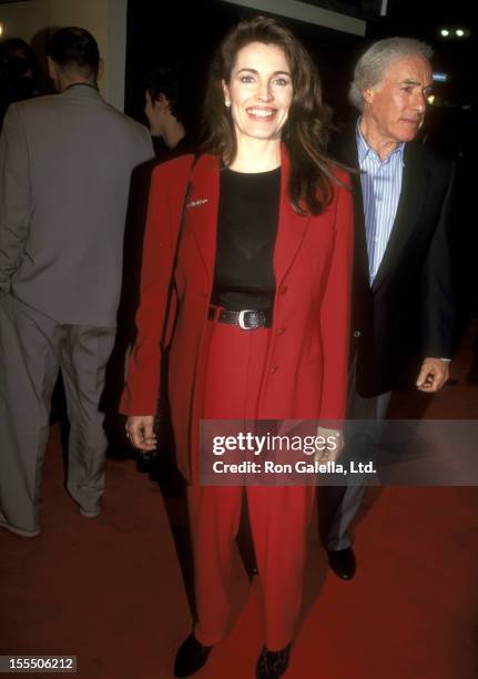 Actress Cynthia Sikes attends the Outbreak Westwood Premiere on March 6, 1995 at Mann Bruin Theatre in Westwood, California.