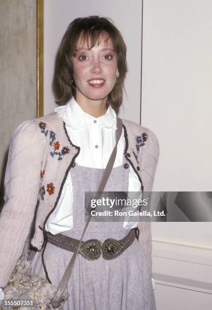 Actress Shelley Duvall attends the Eighth Annual CableACE Awards Nominees Luncheon on January 19, 1987 at Beverly Hills Hotel in Beverly Hills,...