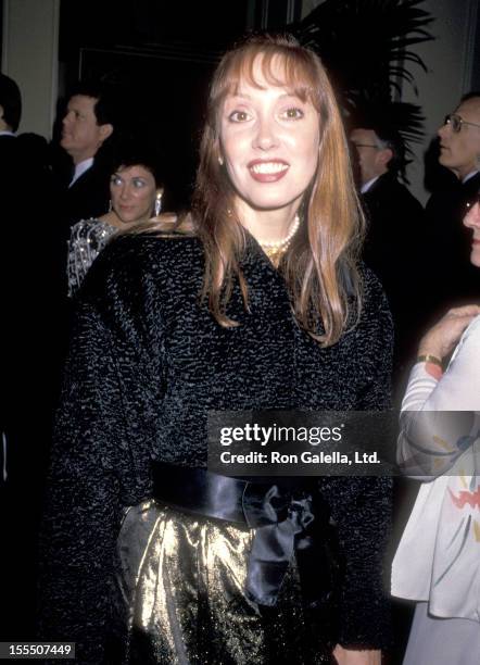 Actress Shelley Duvall attends The California Salute to Presidant Ronald Reagan and Nancy Reagan on January 4, 1989 at Beverly Hilton Hotel in...