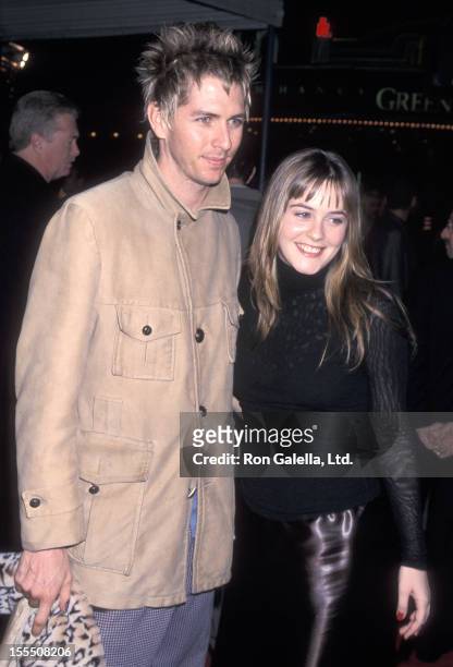 Actress Alicia Silverstone and boyfriend Christopher Jarecki attend The Talented Mr. Ripley Westwood Premiere on December 12, 1999 at Mann Village...
