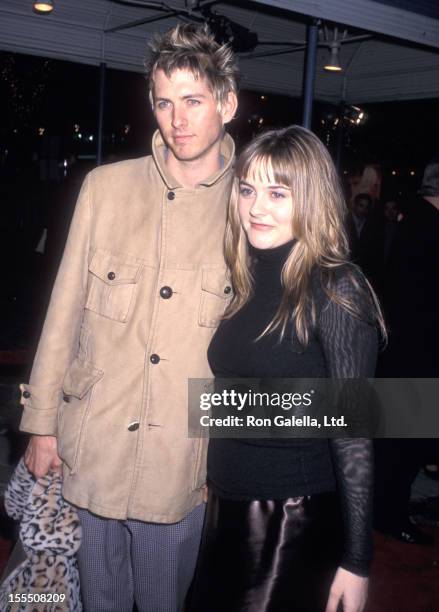 Actress Alicia Silverstone and boyfriend Christopher Jarecki attend The Talented Mr. Ripley Westwood Premiere on December 12, 1999 at Mann Village...