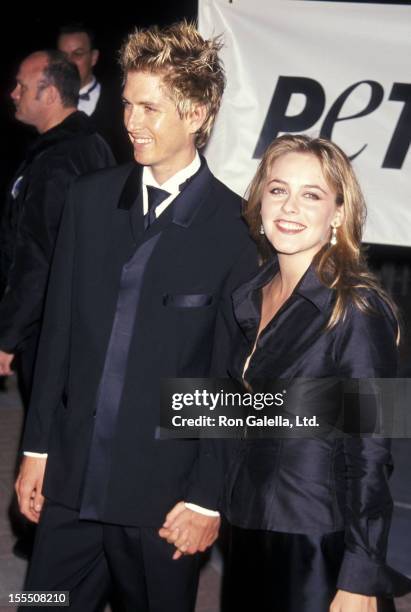 Actress Alicia Silverstone and boyfriend Christopher Jarecki attend PETA Honors the Animal Rights Movement on September 18, 1999 at Paramount Studios...