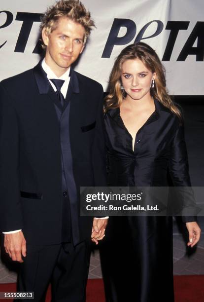 Actress Alicia Silverstone and boyfriend Christopher Jarecki attend PETA Honors the Animal Rights Movement on September 18, 1999 at Paramount Studios...