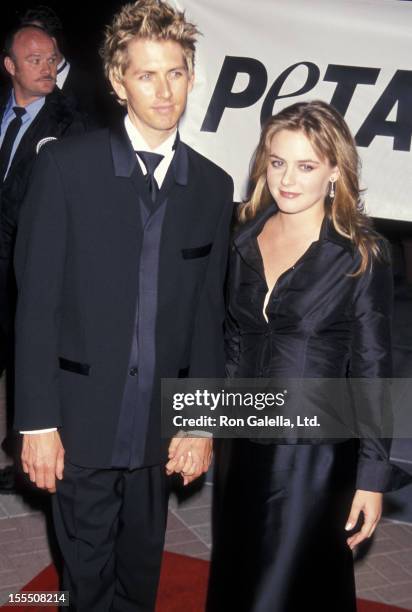 Actress Alicia Silverstone and boyfriend Christopher Jarecki attend PETA Honors the Animal Rights Movement on September 18, 1999 at Paramount Studios...