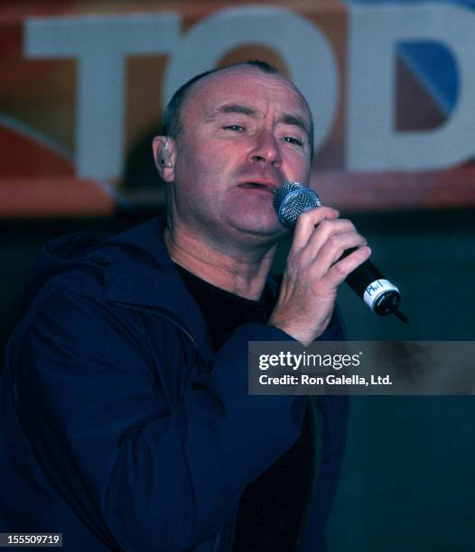 Musucian Phil Collins attending Phil Collins Concert on The Today Show on November 15, 2002 at Rockefeller Plaza in New York City.