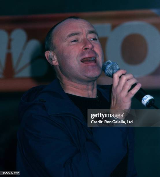 Musucian Phil Collins attending Phil Collins Concert on The Today Show on November 15, 2002 at Rockefeller Plaza in New York City.