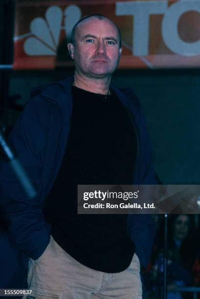 Musucian Phil Collins attending Phil Collins Concert on The Today Show on November 15, 2002 at Rockefeller Plaza in New York City.