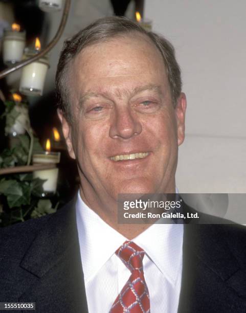 Businessman David H. Koch attends An Evening of Fashion by Celine - Benefit for Gods Love We Deliver on May 23, 1995 at City Center in New York City.