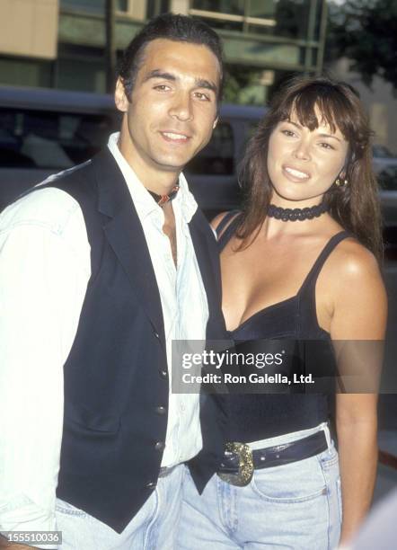 Actor Adrian Paul and wife Meilani Paul attend the City Slickers II: The Legend of Curly's Gold Beverly Hills Premiere on June 8, 1994 at Academy...