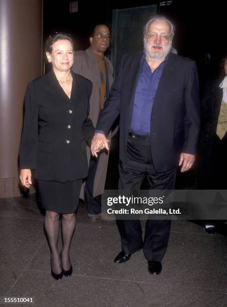 Actor George C. Scott and wife Trish Van Devere attend the Screening of the HBO Original Movie Tyson on April 20, 1995 at DGA Theatre in Los Angeles,...
