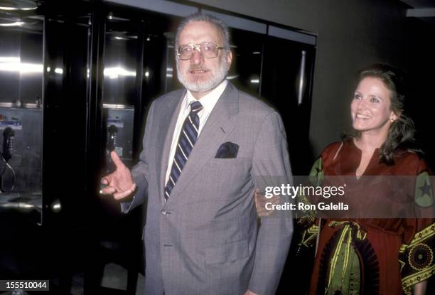 Actor George C. Scott and wife actress Trish Van Devere attend the Design For Living Opening Night Performance on June 20, 1984 at the Circle in the...