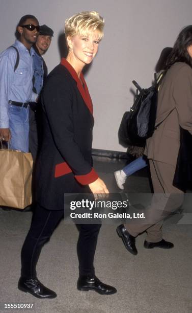 Television Personality Joan Lunden sighted on December 3, 1993 at the Los Angeles International Airport in Los Angeles, California.