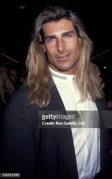 Model Fabio attends the premiere of Sunset Boulevard on November 30, 1993 at the Shuber Theater in Century City, California.