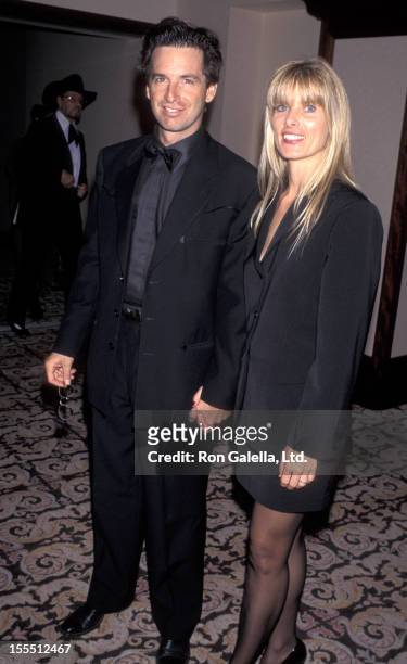 Actor Robert Carradine and wife Edie Mani attending 13th Annual Golden Boot Awards on August 12, 1995 at Century Plaza Hotel in Century City,...
