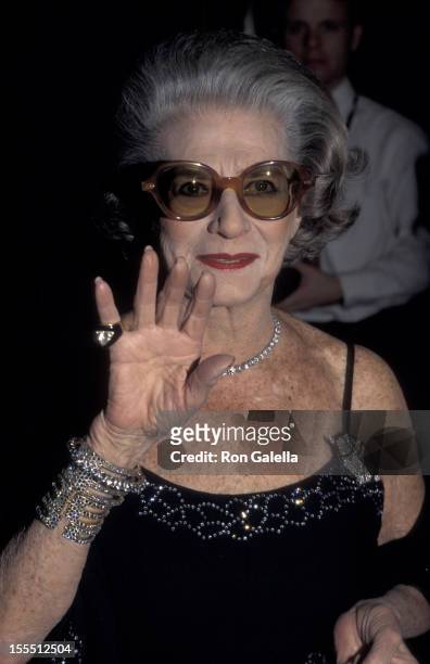 Designer Pauline Trigere attends 15th Annual Council of Fashion Designers of America Awards on January 30, 1995 at the New York State Theater at...