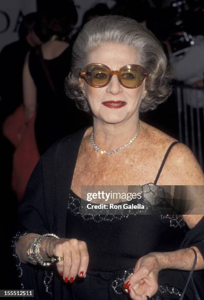 Designer Pauline Trigere attends 15th Annual Council of Fashion Designers of America Awards on January 30, 1995 at the New York State Theater at...