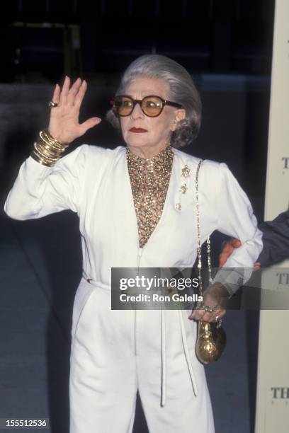 Designer Pauline Trigere attends 40th Aniversary Party for the Four Season Restaurant on June 24, 1999 in New York City.