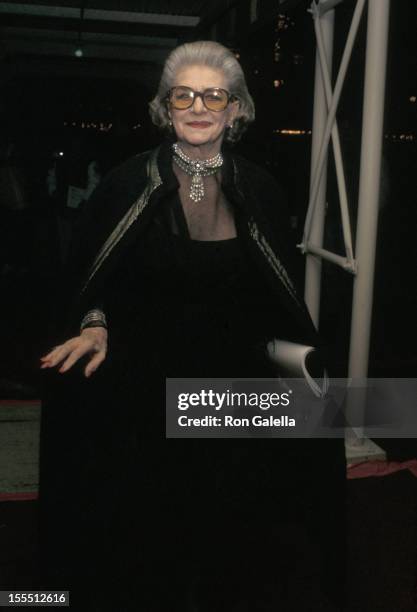 Designer Pauline Trigere attends 16th Annual Council of Fashion Designers of America Awards on February 3, 1997 at the New York State Theater at...