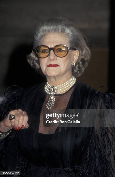 Designer Pauline Trigere attends 16th Annual Council of Fashion Designers of America Awards on February 3, 1997 at the New York State Theater at...