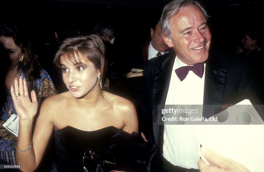 Actor Jack Lemmon and daughter Courtney Lemmon attend the 58th Annual
