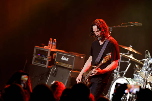 Keanu Reeves of Dogstar performs onstage at The Roxy Theatre on July 18, 2023 in West Hollywood, California.