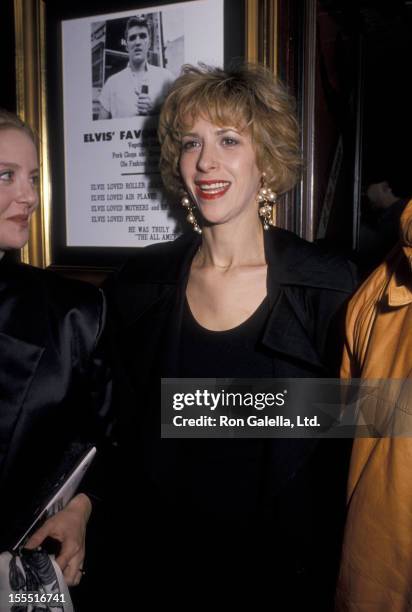 Actresses Anna Levine and Ellen Greene attend the opening party for Sex, Drugs and Rock N Roll on February 8, 1990 at the Hard Rock Cafe in New York...