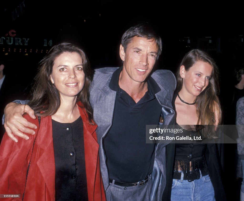 Actor Scott Glenn, Carol Schwatz and daughter attend the premiere