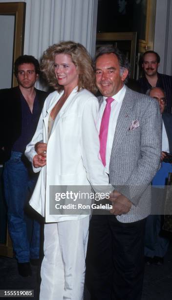 Television Personality Robin Leach and wife Judith Ledford attend the premiere of Sleight Of Hand on April 21, 1987 at the Cort Theater in New York...