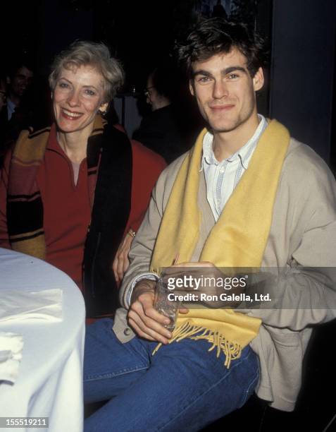 Actress Betty Buckley and actor Grayson McCouch attending the premiere of The Muppet Christmas Carol on December 6, 1992 at the Palladium in New York...