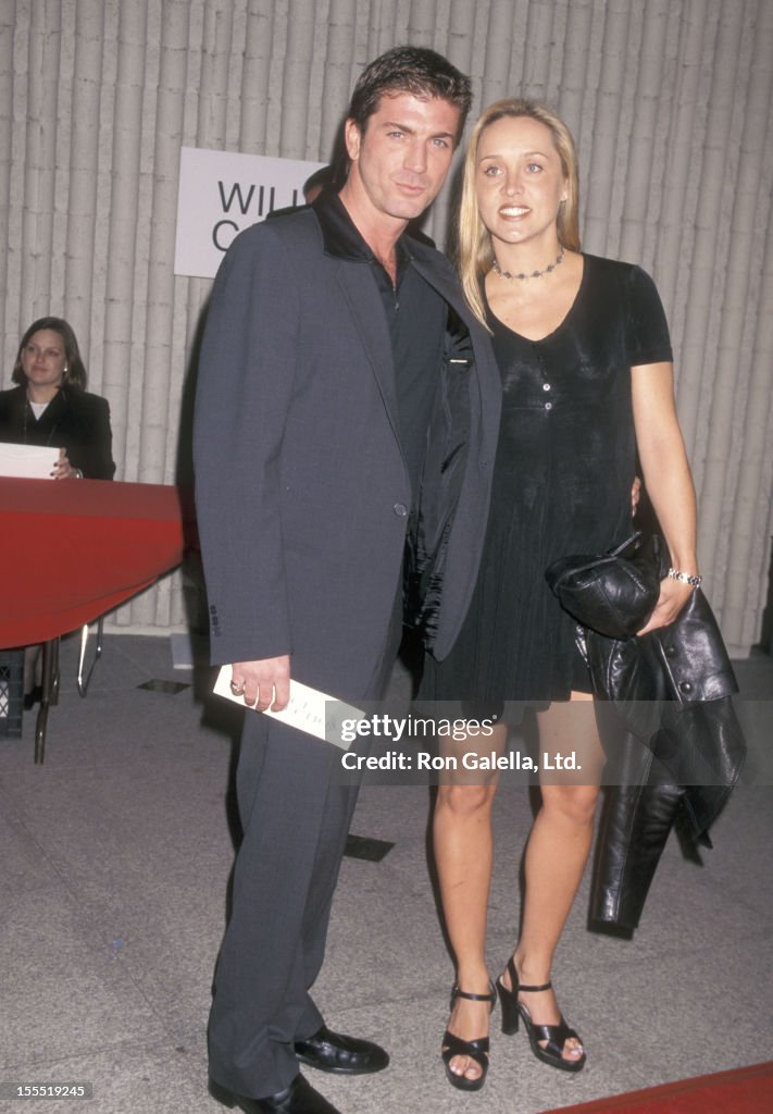 Actor Joe Lando and wife Kirsten Barlow attend The Object of My